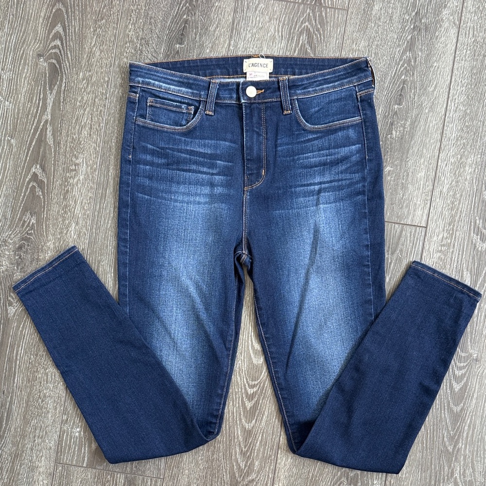 L’Agence Marguerite High Rise Skinny Women's Blue Denim Jeans Size 30